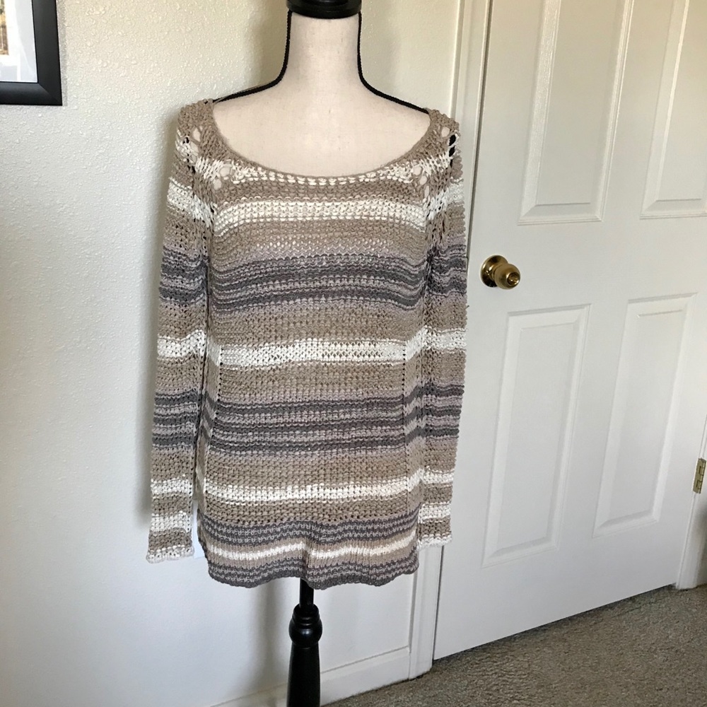 Free People Cotton Knit Sweater